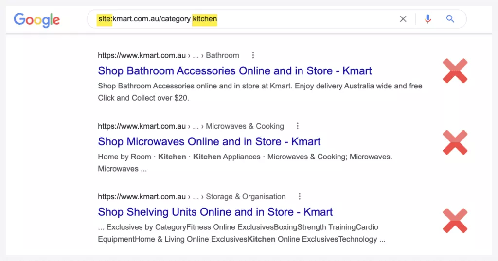 images n'affichant pas les résultats de recherche Google sous forme de vignettes en raison de divers problèmes kmart